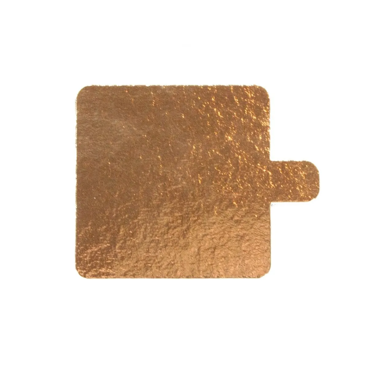 Overig Taartkarton Vierkant Goud/Zwart met lip 6x6cm per stuk Best