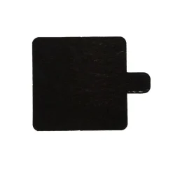 Overig Taartkarton Vierkant Goud/Zwart met lip 6x6cm per stuk Best
