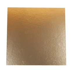 Overig Taartkarton Vierkant Goud/Zwart 32x32cm per stuk Best