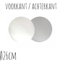 BrandNewCake Taartonderzetter Wit / Zilver Ø26cm 10st. Sale