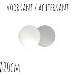 BrandNewCake Taartonderzetter Wit / Zilver Ø20cm 10st. Best