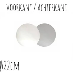 BrandNewCake Taartonderzetter Wit / Zilver Ø22cm 10st. Sale