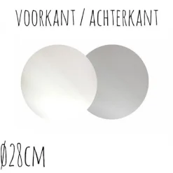 BrandNewCake Taartonderzetter Wit / Zilver Ø28cm 10st. Outlet