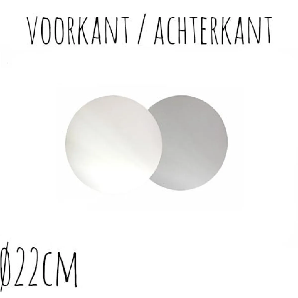 BrandNewCake Taartonderzetter Wit / Zilver Ø22cm 100st. Discount