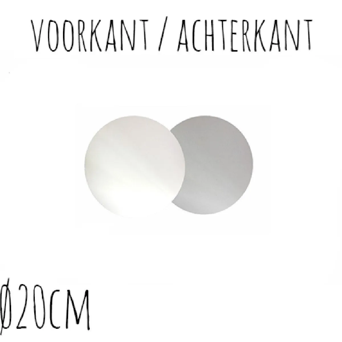 BrandNewCake Taartonderzetter Wit / Zilver Ø20cm 100st. Online