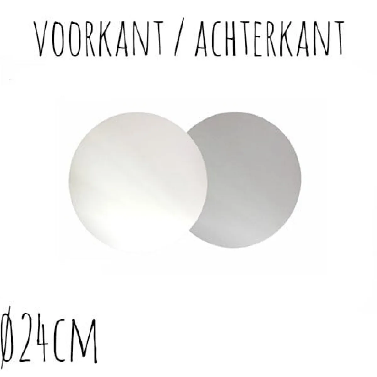 BrandNewCake Taartonderzetter Wit / Zilver Ø24cm 10st. Discount