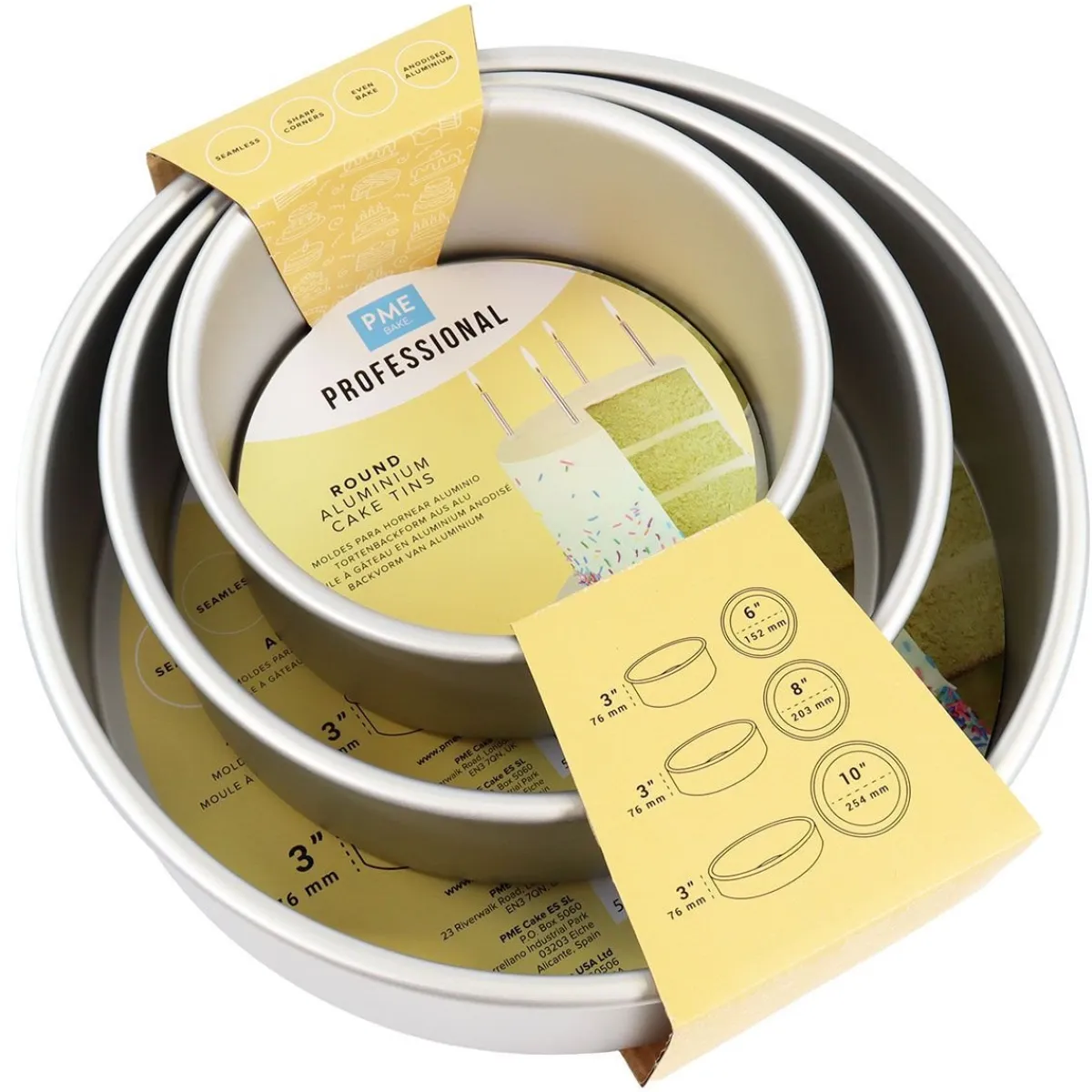 PME Taartpan Rond 5cm(h) Set/3 Online