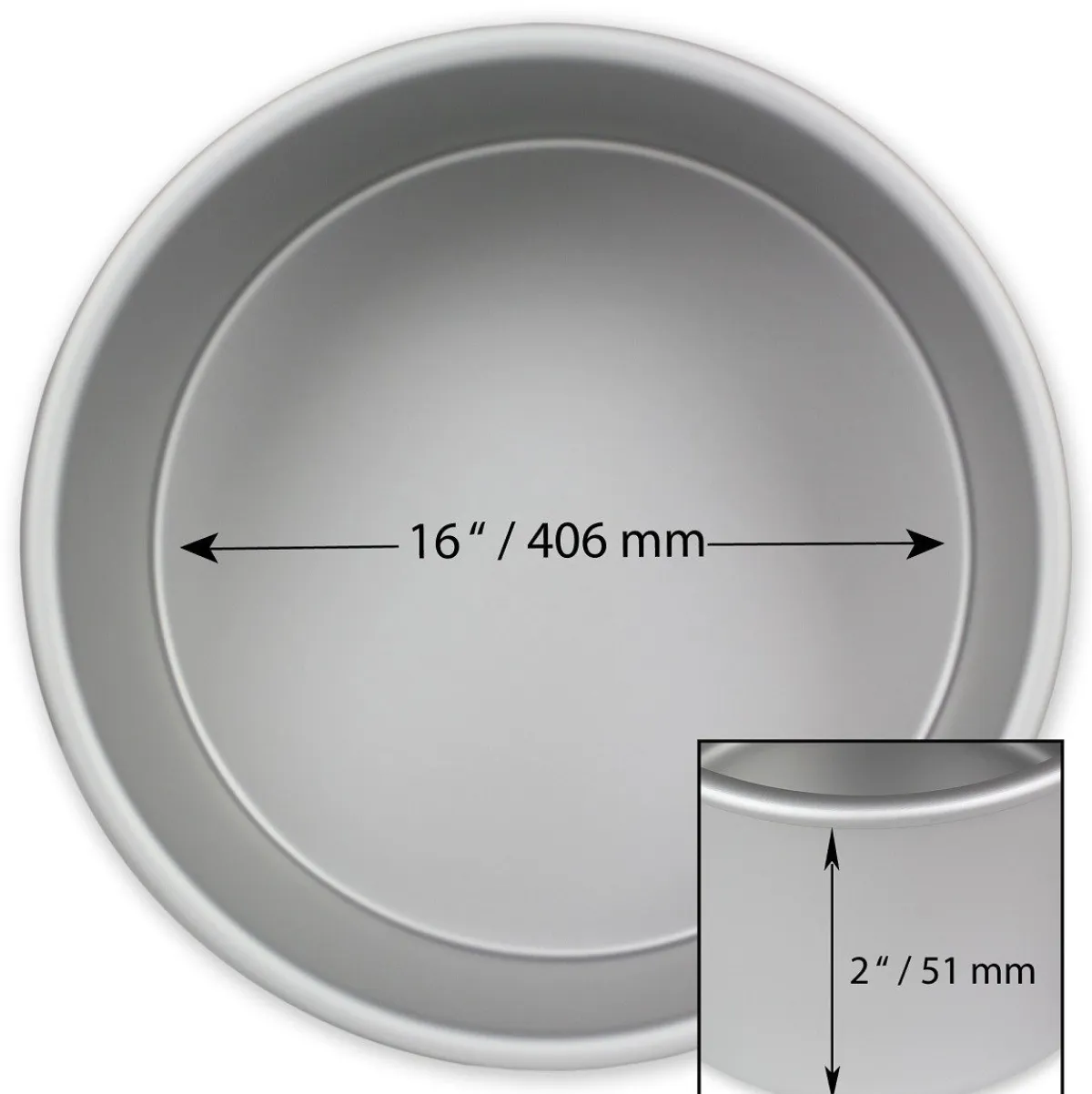 PME Taartpan rond Ø40,5 x 5cm Outlet