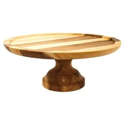 Overig Taartplateau Hout Draaibaar Ø33x13cm Outlet