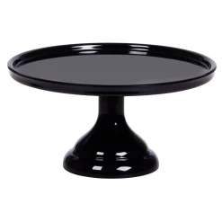 Overig Taartplateau Zwart Melamine Ø23,5x12cm** New