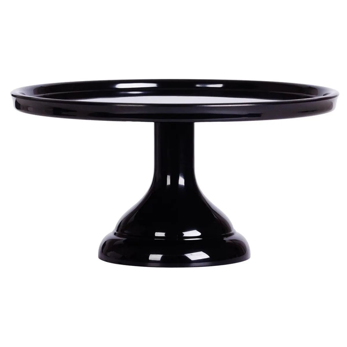 Overig Taartplateau Zwart Melamine Ø23,5x12cm** New