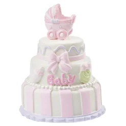Overig Taarttopper Baby Girl Taart Polystone 7,5cm Clearance