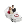 Overig Taarttopper Bruidspaar in Auto Polystone 10x5,5cm Clearance