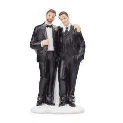 Overig Taarttopper Bruidspaar Mannen Polystone 11,5cm New