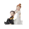 Overig Taarttopper Bruidspaar met Ring Polystone 8cm Online