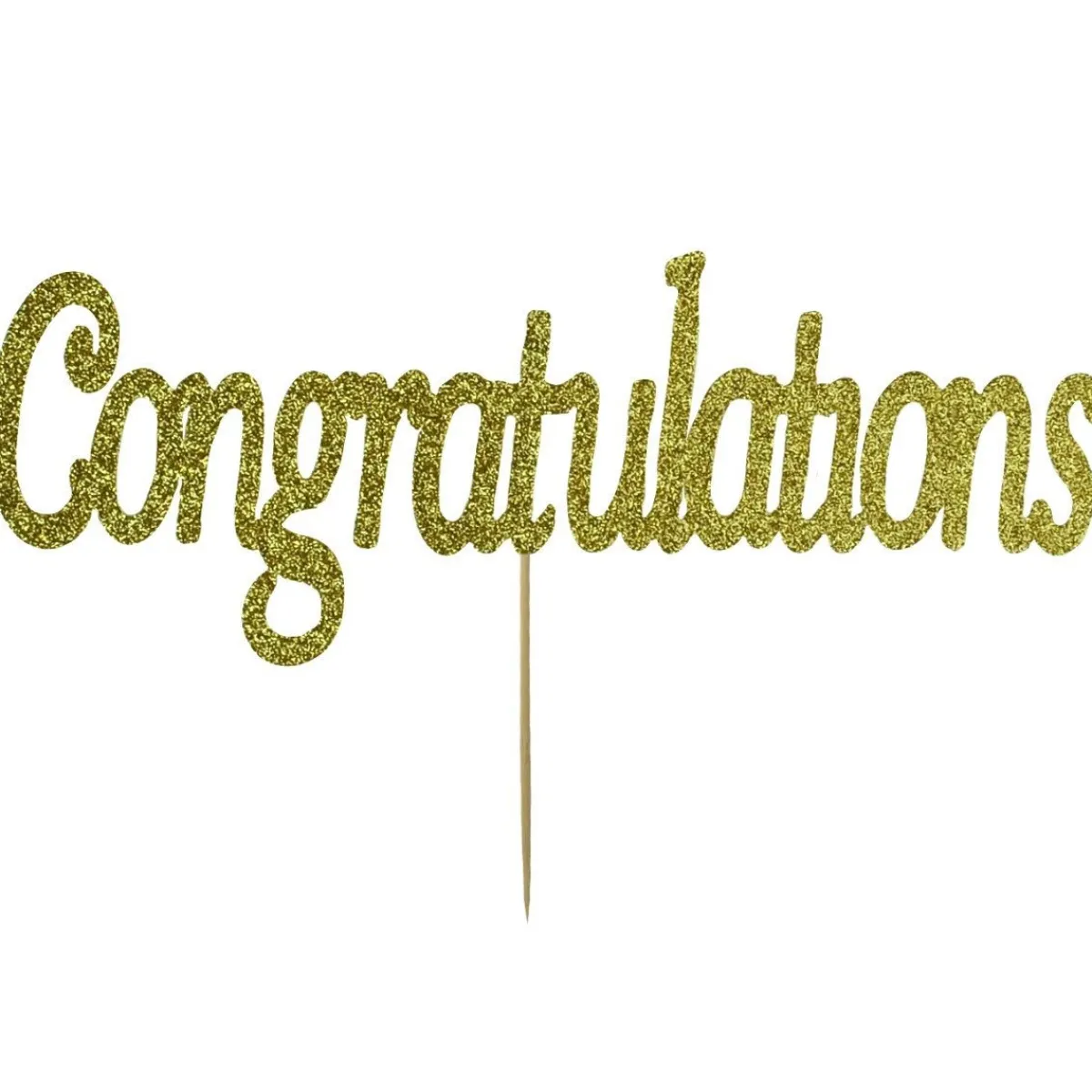 Culpitt Taarttopper Congratulations Goud 16x5cm** Online