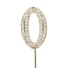 Culpitt Taarttopper Diamant Goud #0 45mm** Clearance
