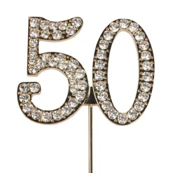 Taarttopper Diamant Jubileum Goud #50 45mm Online