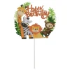 Overig Taarttopper Jungle Dieren Happy Birthday Sale
