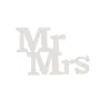 Overig Taarttopper Mr & Mrs Kunststof Wit 11cm 4st Discount