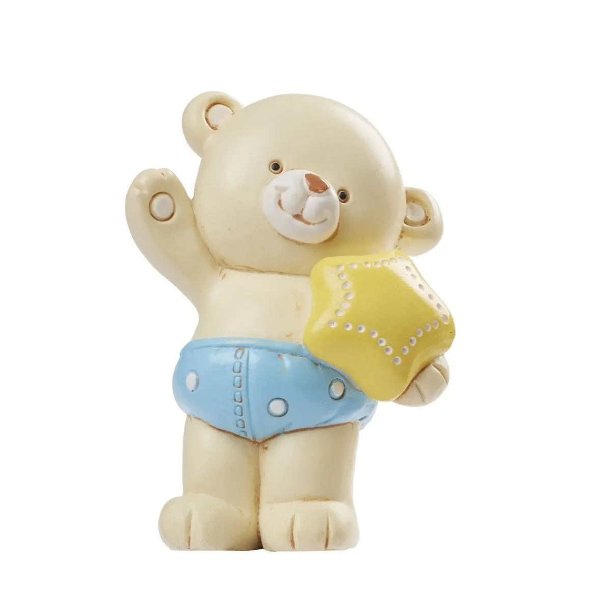 Overig Taarttopper Teddybeer Blauw Polystone 6cm Sale