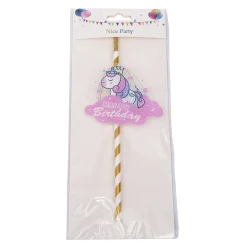 Overig Taarttopper Unicorn Happy Birthday** Sale