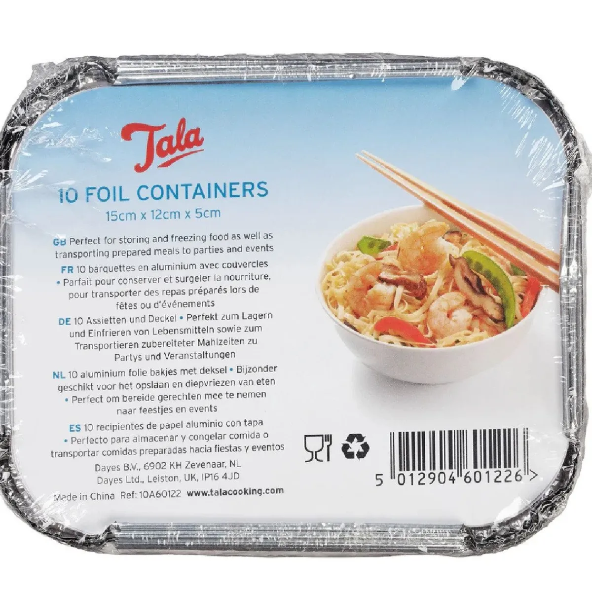 Tala Aluminium Bakvorm met Deksel 15x12x5cm Set/10 Hot