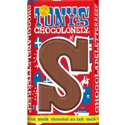 Overig Tony's Chocolonely Letterreep Melk - S - 180g Clearance