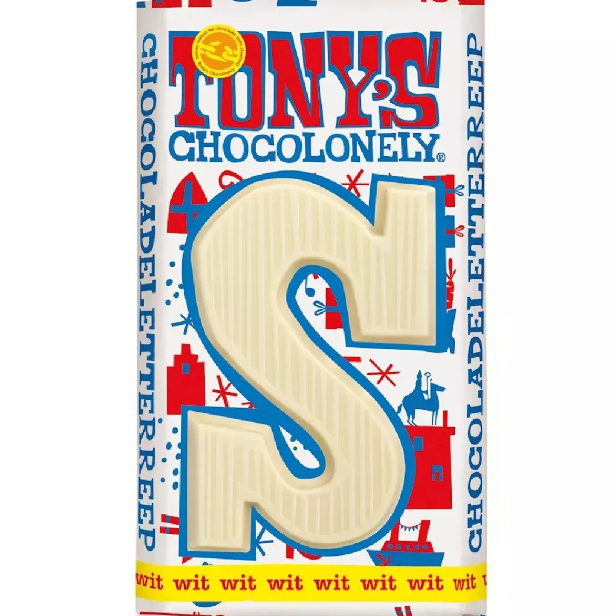 Overig Tony's Chocolonely Letterreep Wit - S - 180g New