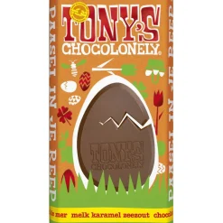 Overig Tony's Chocolonely Paasreep Melk / Karamel / Zeezout 180g Clearance
