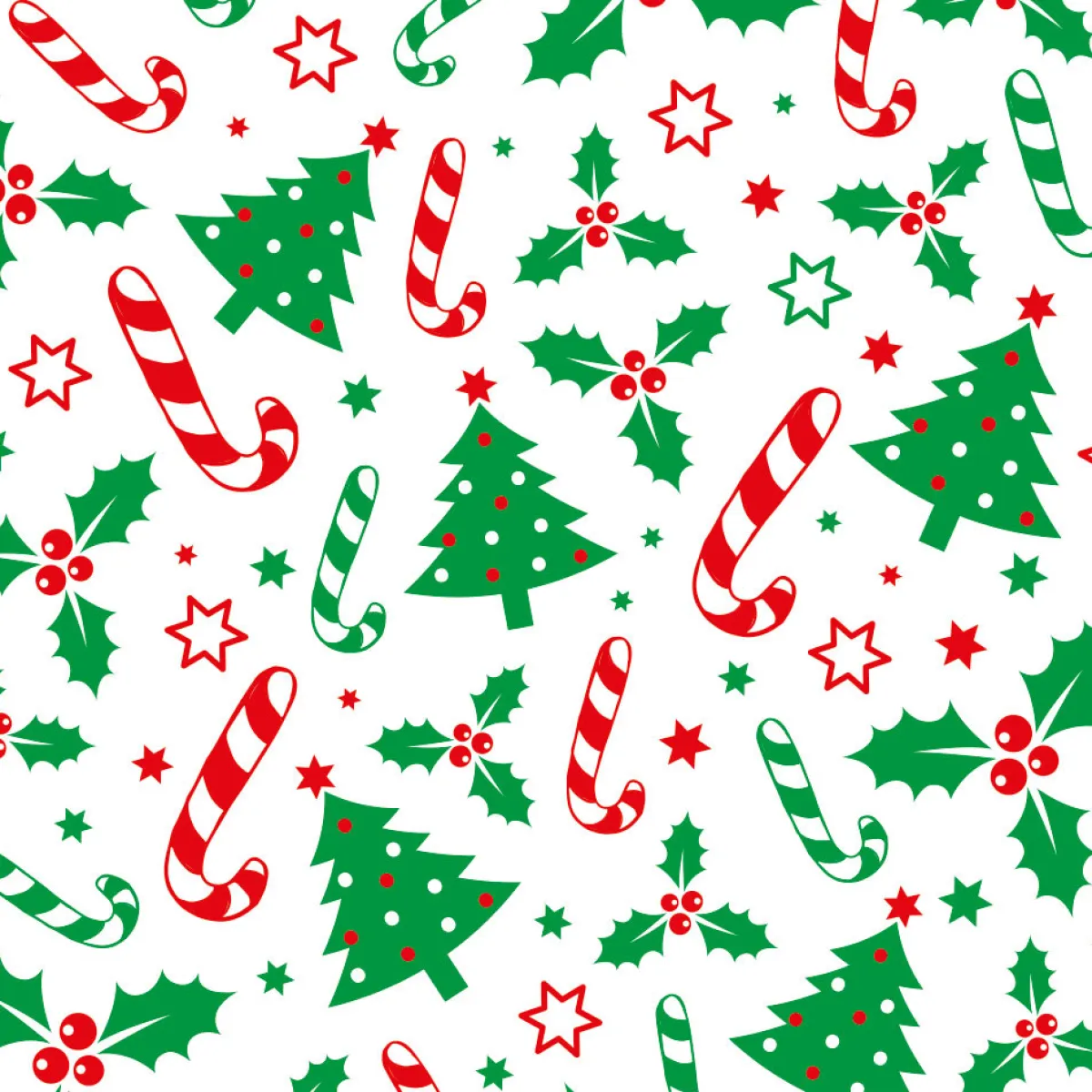 Decora Traktatiezakjes Kerstmis 12,5x3x24(h) cm 20 stuks Clearance
