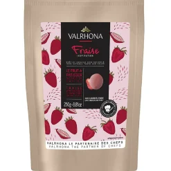 Valrhona Chocolade Druppels Aardbei 250g Sale
