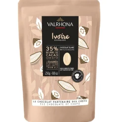 Valrhona Chocolade Druppels Wit Ivoire (35%) 250g Sale