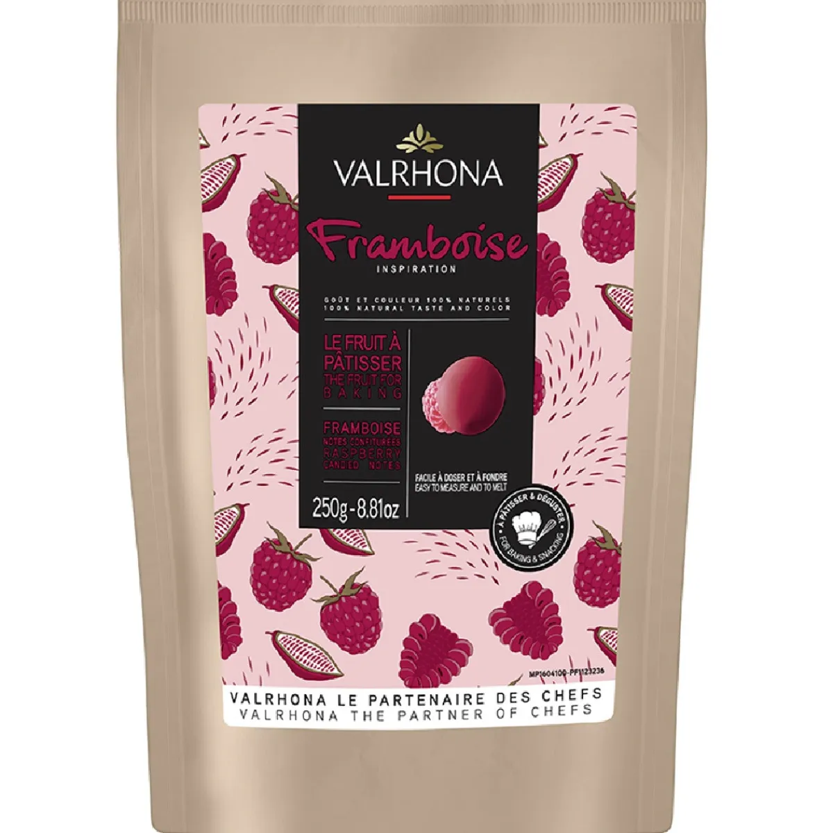 Valrhona Chocolade Druppels Framboos 250g Online