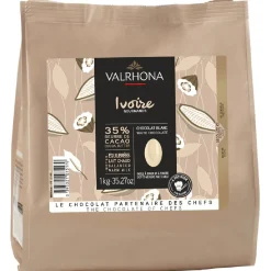 Valrhona Chocolade Druppels Wit Ivoire (35%) 1kg Online