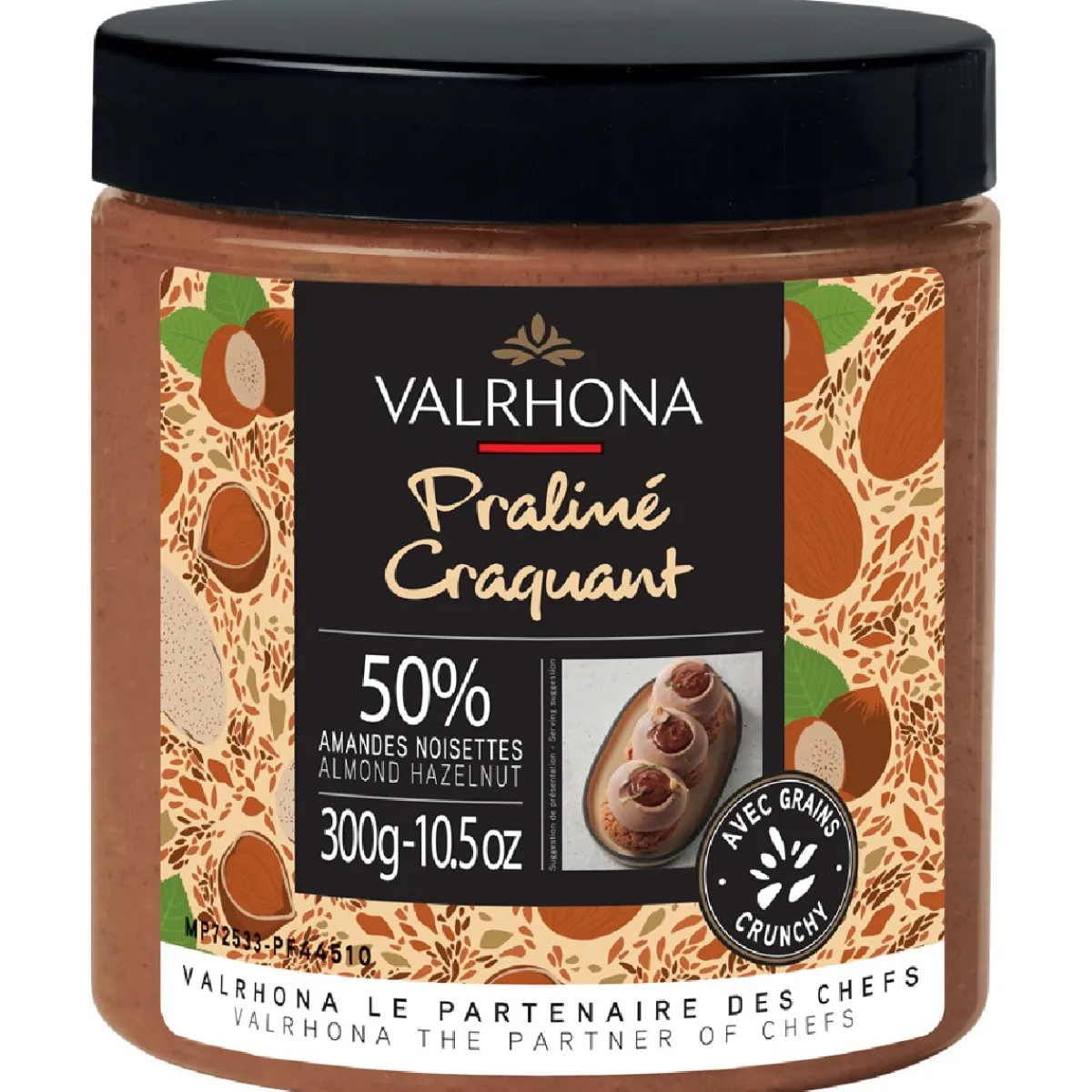 Valrhona Crunchy Praliné Amandel/Hazelnoot 50% 300g Best