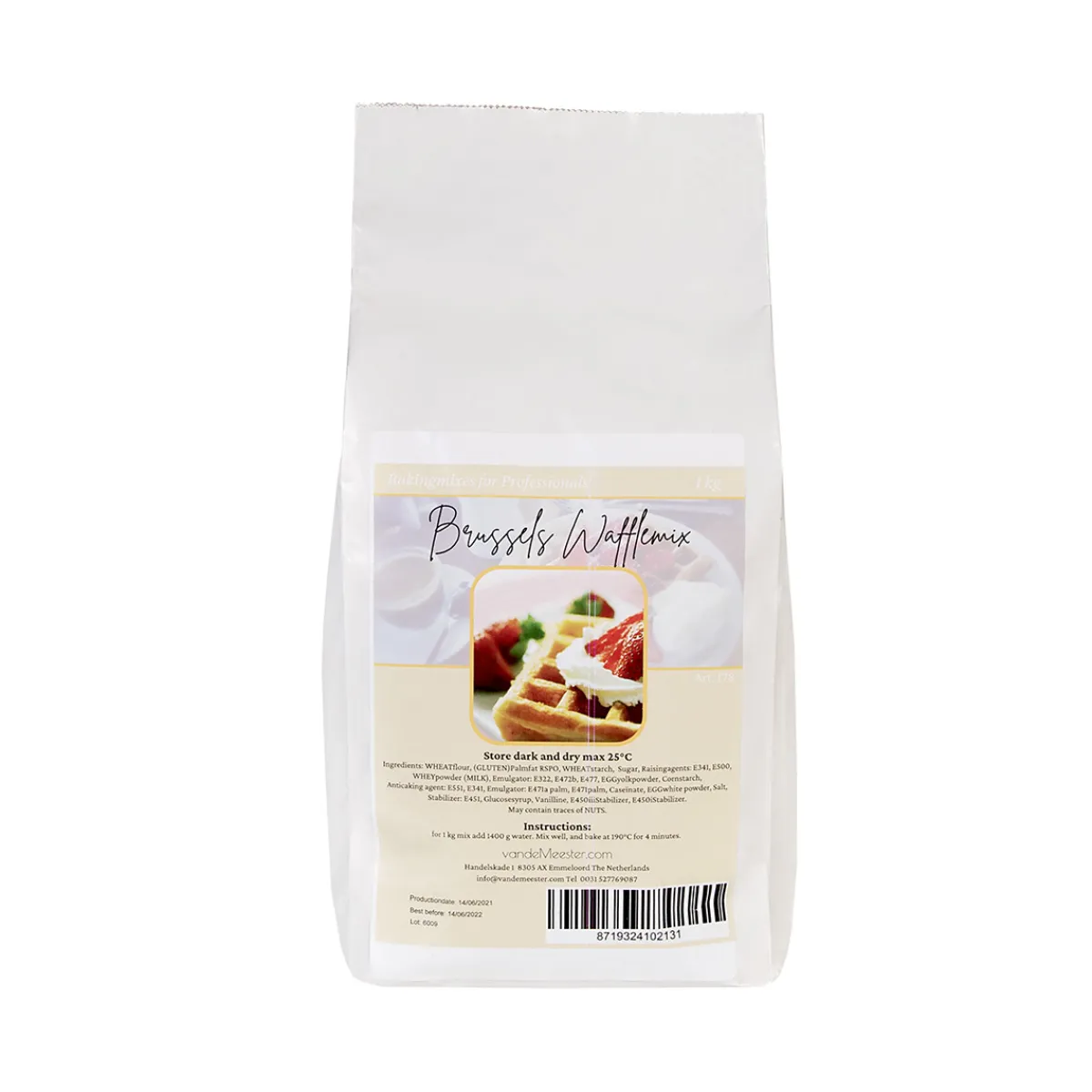Van de Meester VanDeMeester Brusselse Wafelmix 1kg Discount