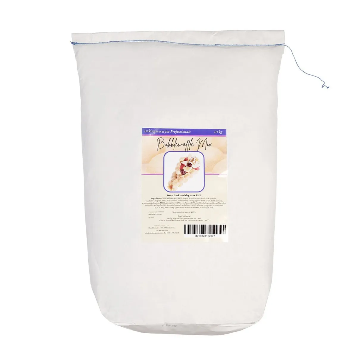 Van de Meester VanDeMeester Bubblewafelmix 10kg Best