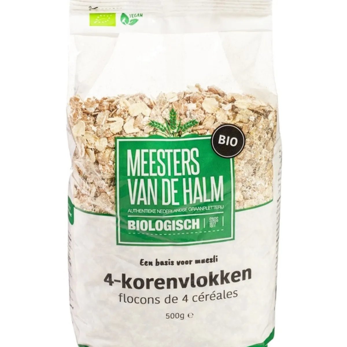 De Halm Vier Korenvlokken Biologisch 500g Discount