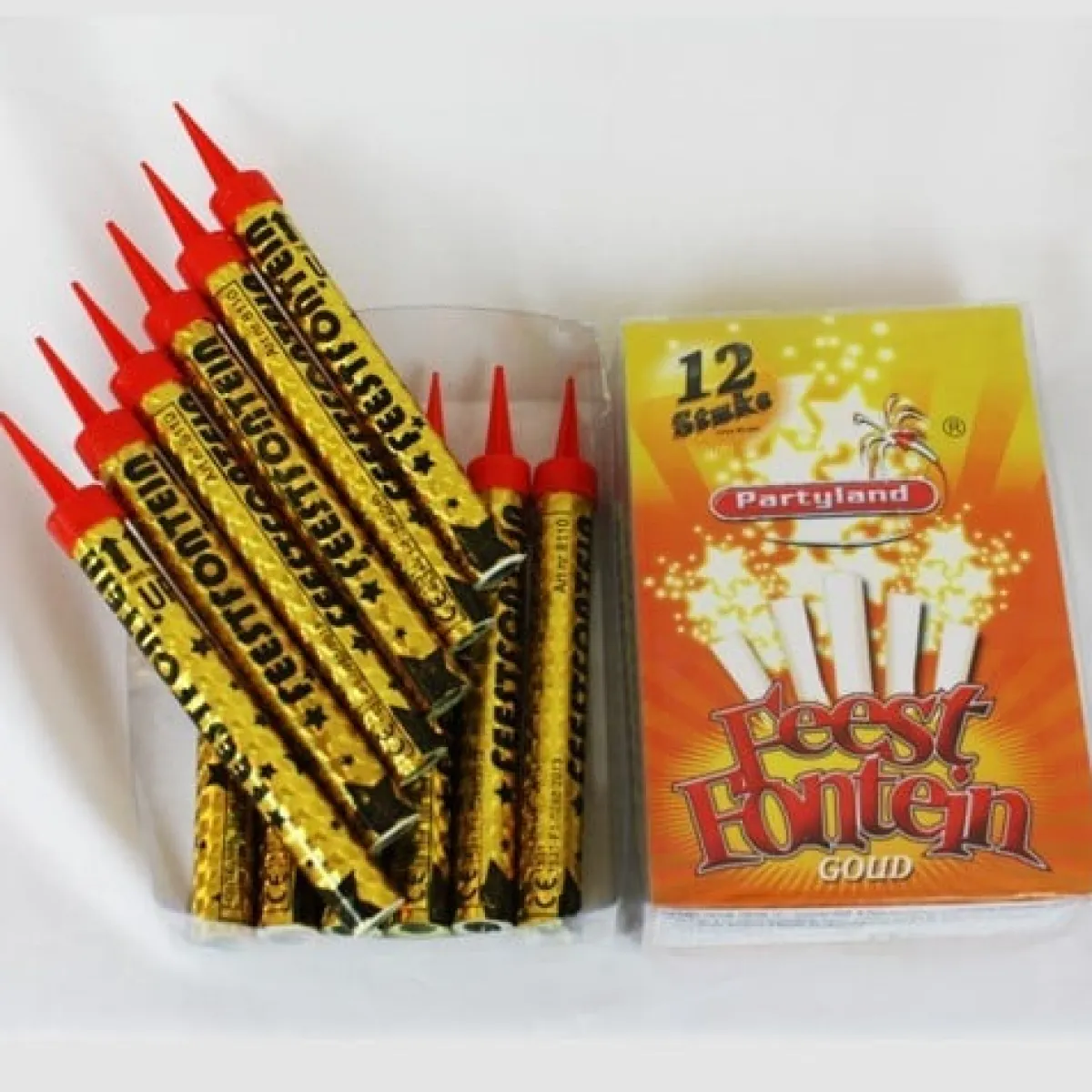 Overig Vuurwerk Feestfontein met Voetje Goud 45sec. 12st. Sale