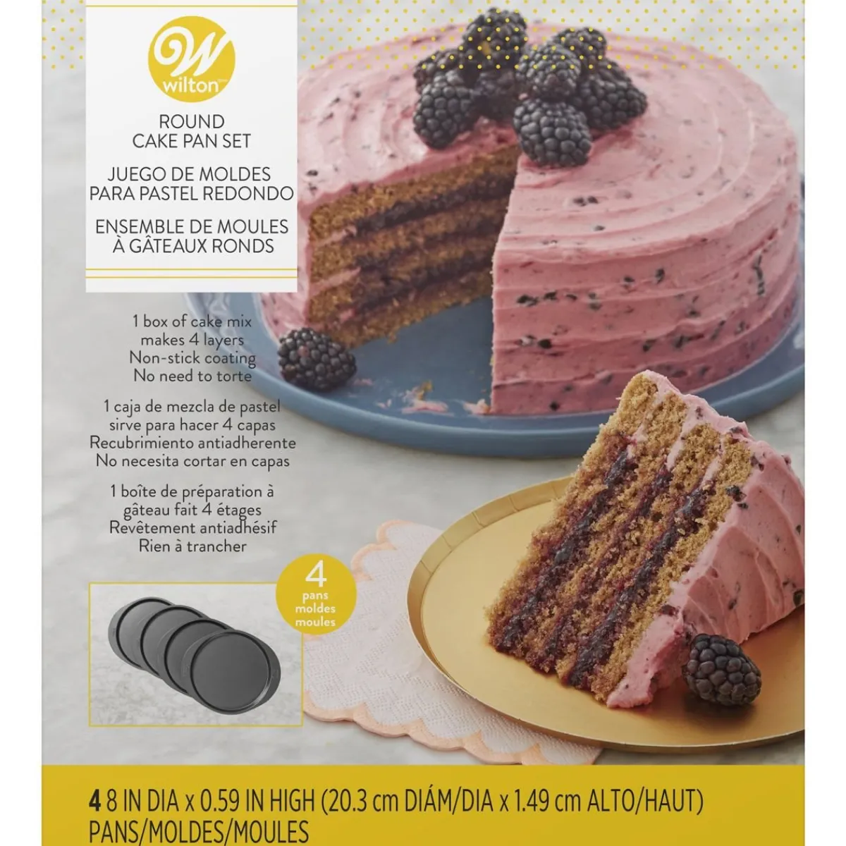 Wilton Bakvormen Easy Layers Rond 20cm set/4 Sale
