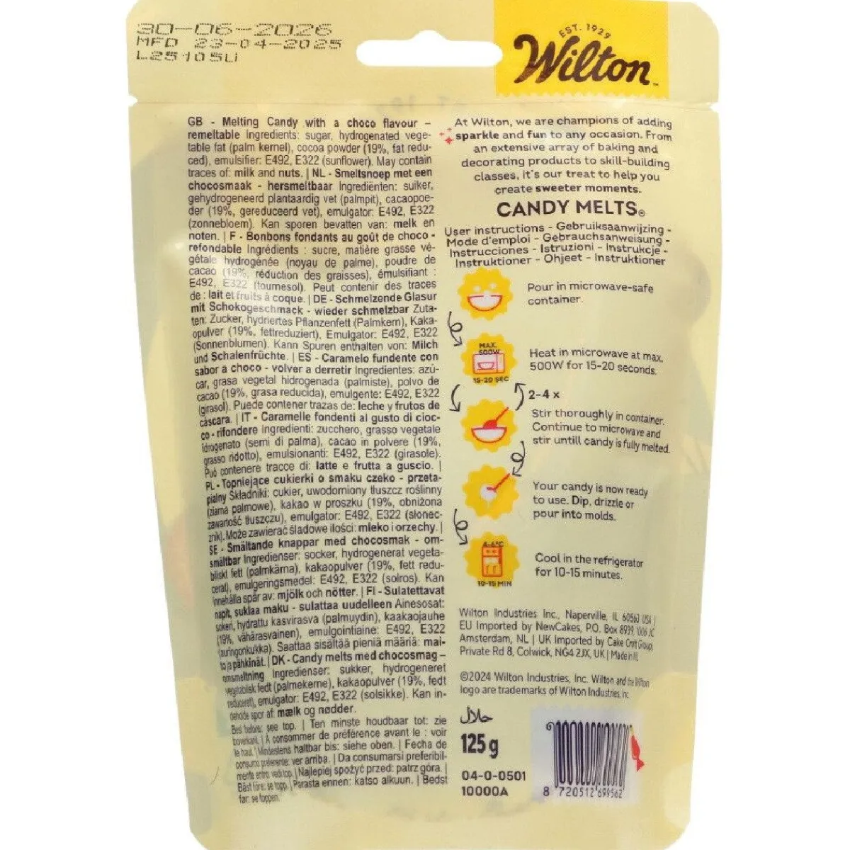 Wilton Candy Melts Donkere Cacao 125g Outlet
