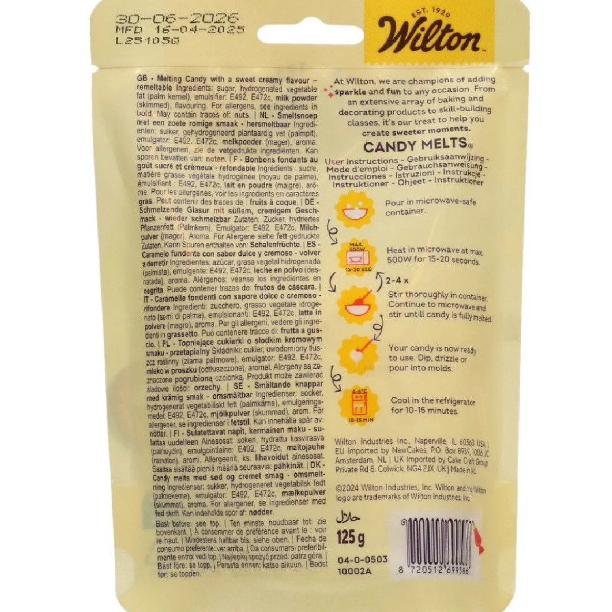 Wilton Candy Melts Helder Wit 125g Sale