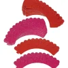 Wilton Cupcake Wraps Glitter Rood en Roze 24st.** Hot
