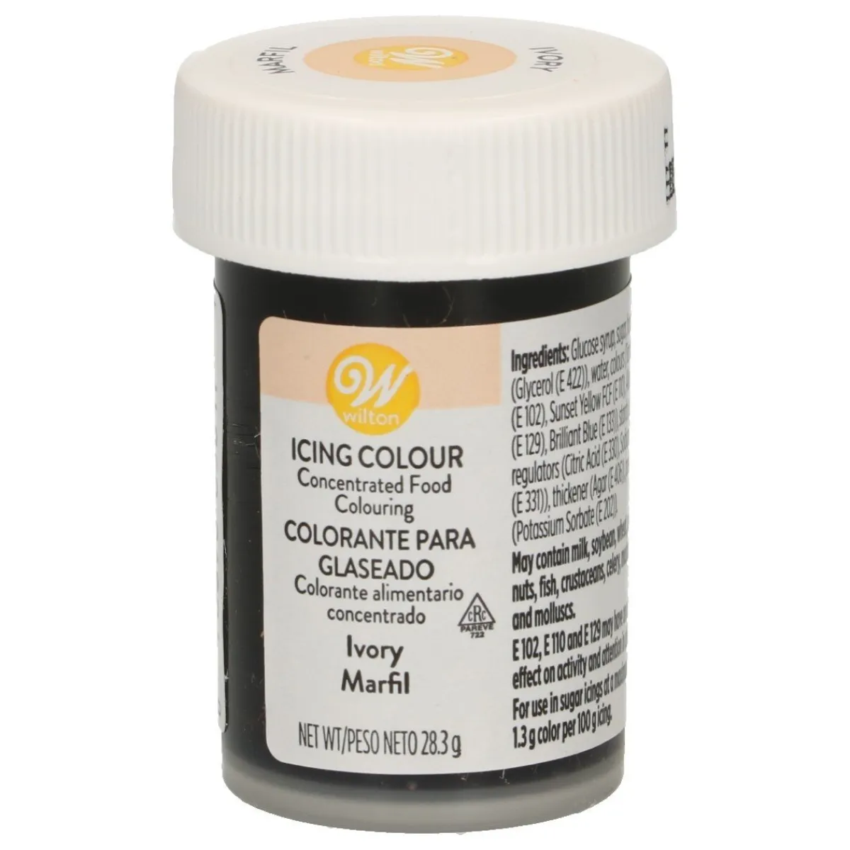 Wilton Kleurstof Gel Ivoor 28g Clearance