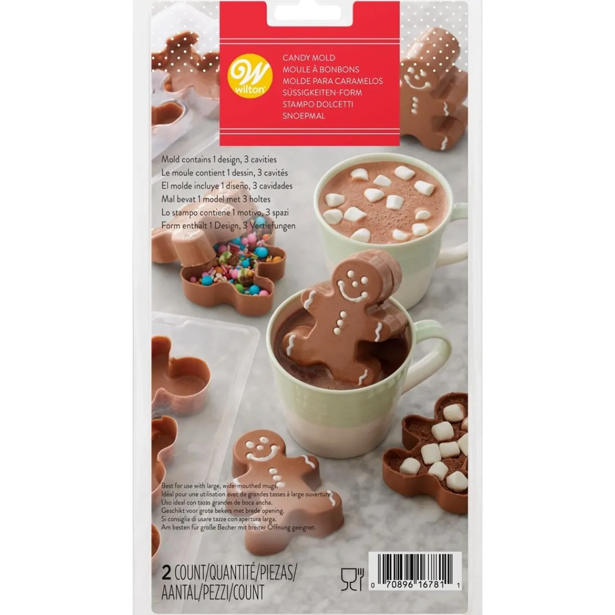 Wilton Plastic Bonbonvorm Choco Bomb Gingerbread Set/2 Outlet