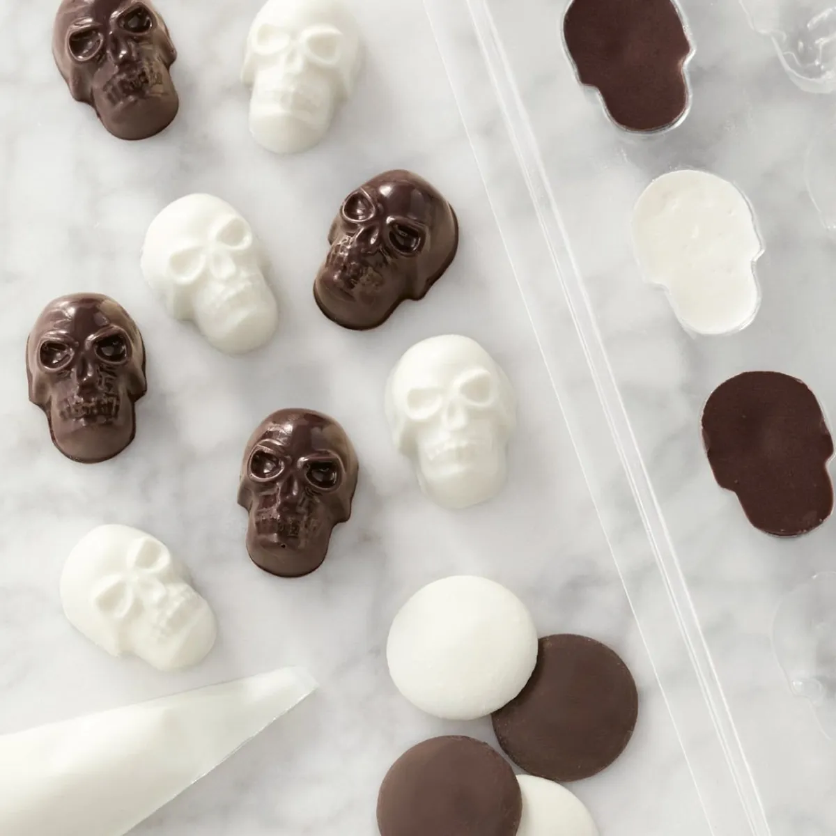 Wilton Plastic Bonbonvorm Doodshoofdjes (24x) Sale