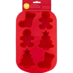 Wilton Siliconen Bakvorm Sok-Gingerbread-Kerstboom (6) New