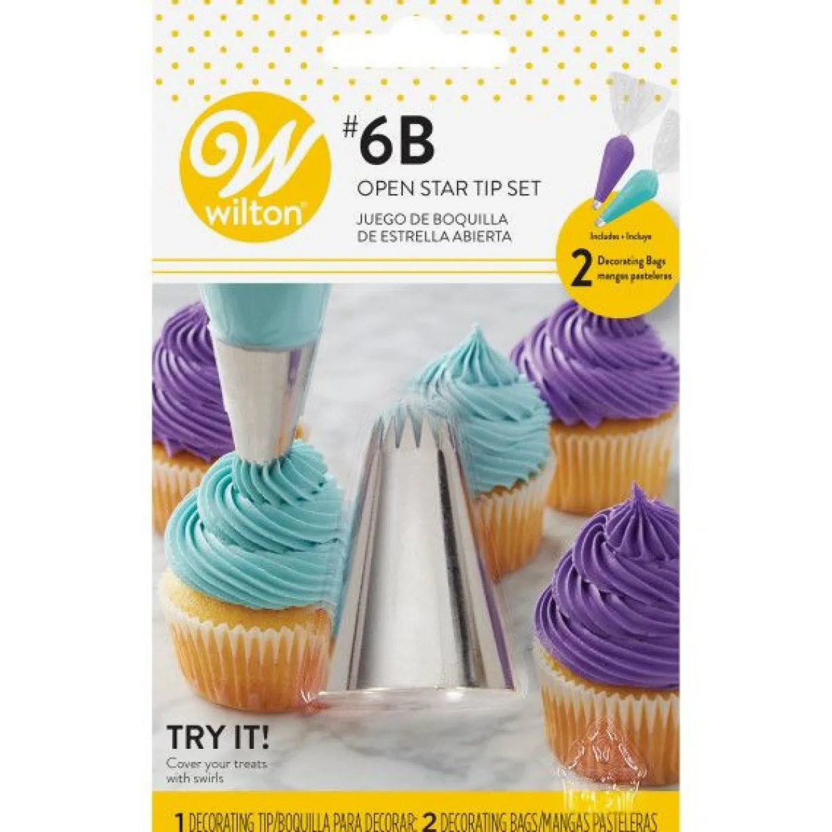 Wilton Spuitmondje #6B en Spuitzakken Set/3 New