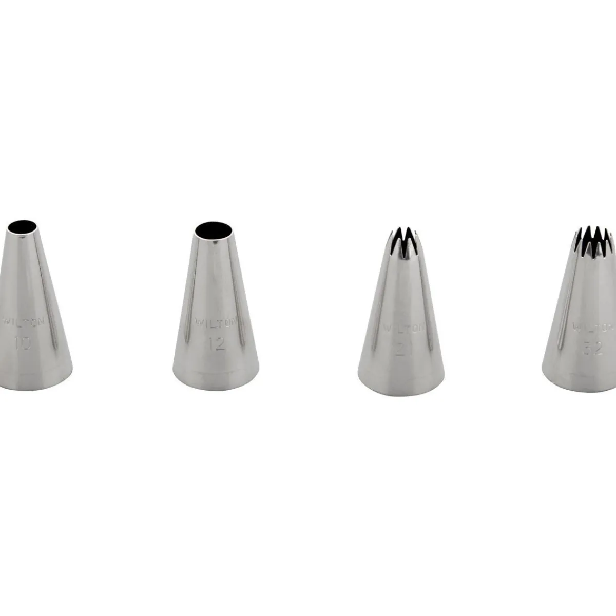 Wilton Spuitmondje Set/4 #010 #012 #021 #032